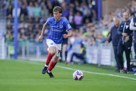 Pompey defender Jacob Farrell made his debut against Sheffield United on Saturday. Pic: Jason Brown/ProSportsImages