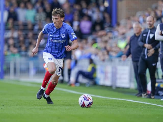 Pompey defender Jacob Farrell made his debut against Sheffield United on Saturday. Pic: Jason Brown/ProSportsImages
