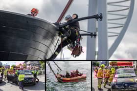 Rescue event at the dockyard and gunwharf