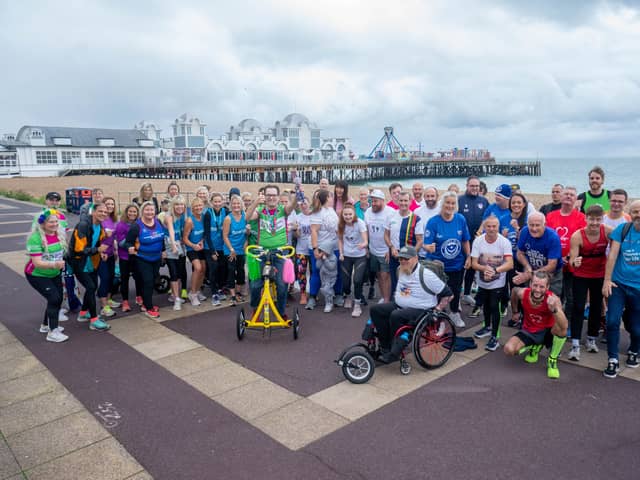 Preview of Great South Run 2024 at South Parade Pier, Southsea on 25th September 2024Pictured: People who will be running at the eventPicture: Habibur Rahman