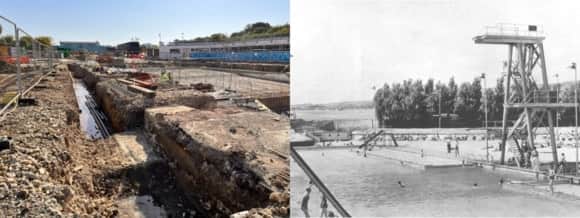Hilsea Lido is being revamped - now and then