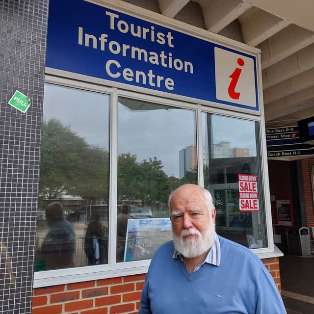 Mike Critchley has run the Gosport Tourist Information Office for sixteen months but closed its doors for the final time this week as the council pushes on with its plans to demolition the building.