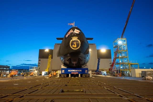 The Royal Navy is continuing to build new submarines, with HMS Agamemnon being the sixth of seven Astute-class submarines.