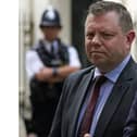 John Apter, the former chairman of the Police Federation of England and Wales, who has been found by a Hampshire Constabulary disciplinary tribunal to have committed gross misconduct by making a sexual comment about police widow Lissie Harper.