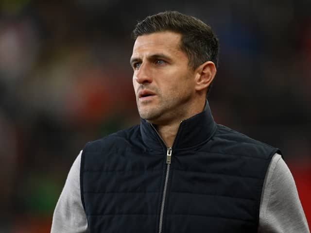Pompey head coach John Mousinho has had to contend with a terrible injury list in recent seasons. Picture: Gareth Copley/Getty Images