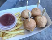 I had a tiny burger (okay four) in Yerevan, Armenia. Photo: Matthew Mohan-Hickson