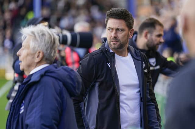 Oxford United boss Des Buckingham saw his side draw 1-1 with Pompey. Pic: Jason Brown/ProSportsImages