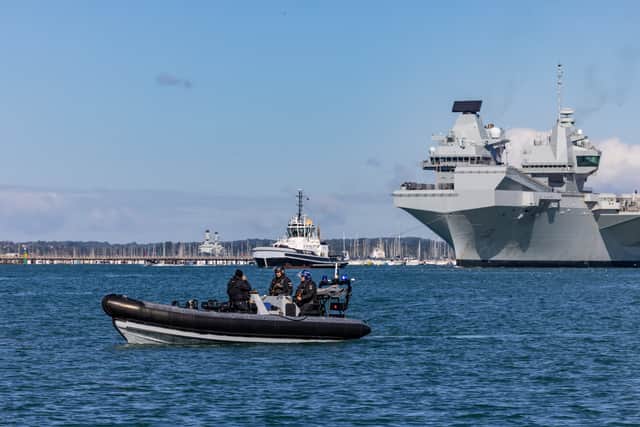 HMS Prince Of Wales, a Portsmouth-based warship, was stationed at the G7 summit in Cornwall in 2021, where Mr Biden allegedly declined to take a tour of the 65,000 tonne vessel.