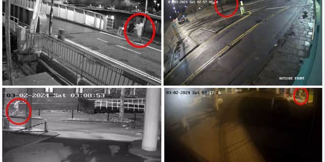 CCTV images of Jack O'Sullivan.