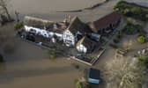 The home of Nick Lupton during the flooding of January 2024. 