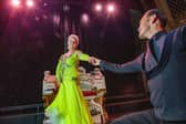 Terri Picton-Clark and dance partner Glenn Badham at the world-famous Blackpool Tower Ballroom