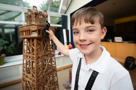 Charlie Barratt became the voice of the Blackpool Tower lift in 2022