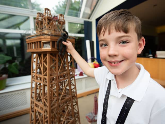 Charlie Barratt became the voice of the Blackpool Tower lift in 2022