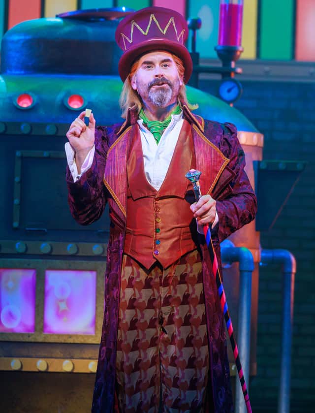 Timothy Quinlan as Willy Wonka. Picture by Steve Spurgin