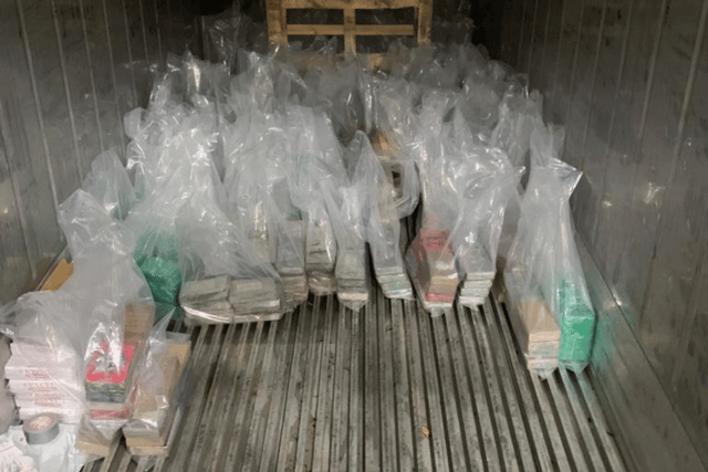 Drugs found in one of the lorries linked to the drug smugglers.