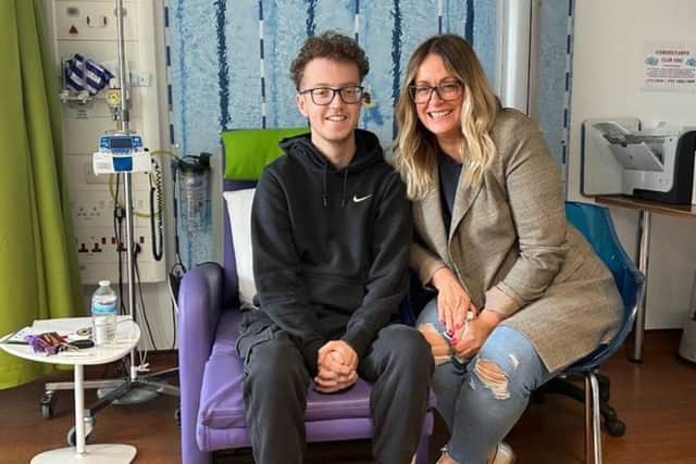 Pictured: Jack and his mum, Helen.