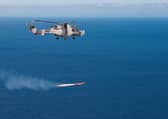 A Sea Venom missile was successfully fired from a Royal Navy wildcat helicopter for the first time. It is hoped the weapon can be used alongside UK Carrier Strike Groups to protect HMS Queen Elizabeth and HMS Prince of Wales.