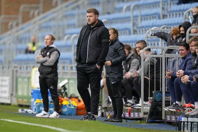 Long-serving Pompey Women boss Jay Sadler is delighted they will now be located at Fratton Park for good. Picture: Jason Brown