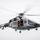 Undated handout photo issued by Prefecture Maritime de la Manche et de la mer du Nord of a French navy helicopter H160 based in Maupertus, Normandy, which was scrambled for a rescue mission after a woman died after going overboard from a cruise ship off the Channel Islands. 

Photo credit should read: Prefecture Maritime de la Manche et de la mer du Nord /PA Wire