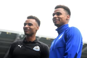 Newcastle United's Jacob Murphy with Pompey twin brother Josh Murphy, then playing for Cardiff City, in 2018. Pic: Getty