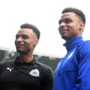 Newcastle United's Jacob Murphy with Pompey twin brother Josh Murphy, then playing for Cardiff City, in 2018. Pic: Getty