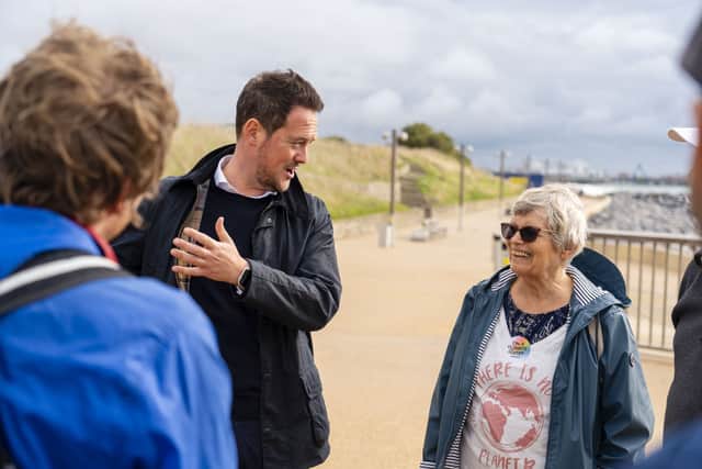 MP Stephen Morgan and Greenpeace Portsmouth met on Saturday to discuss the work being done to protect the environment.