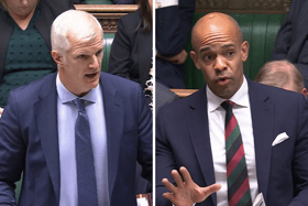 The government pledge to house all Royal Navy, Army and RAF veterans was challenged in parliament. From left: Labour MP Al Carns and Conservative MP Ben Obese-Jecty.