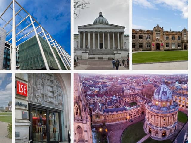 How did the UK's top domestic universities fare against the world?