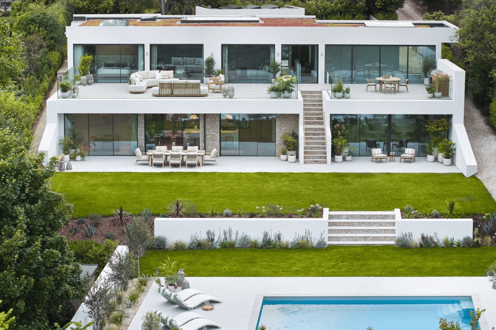 The Devon house has its own heated pool and gorgeous views