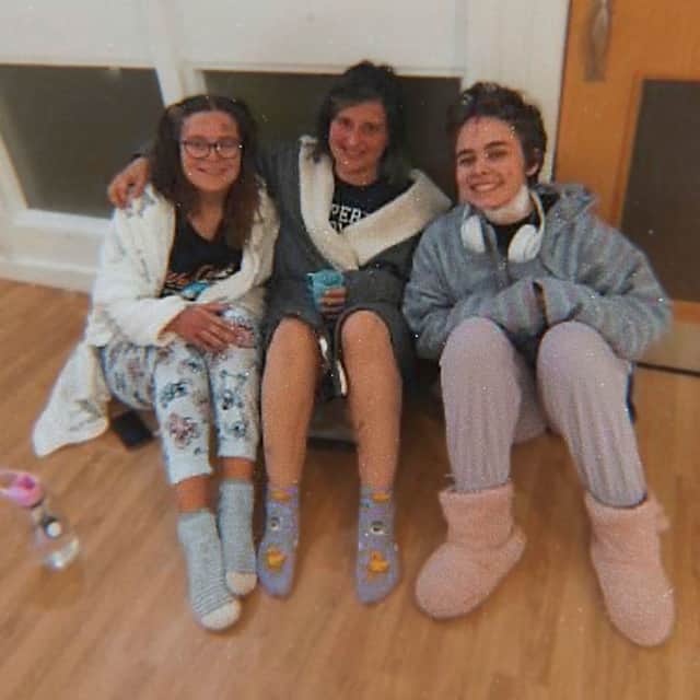 India Walker with her friends Annabell and Hayley