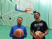 Jack Moore of City of Portsmouth College, and Craig Hughes, a coach at Portsmouth Force, announce the new Level 3 BTEC Elite Basketball Programme that will be on offer to students next year.