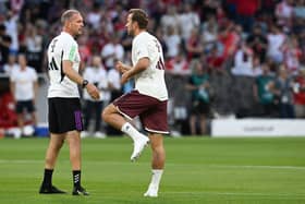 New England assistant head coach, Anthony Barry, here with Harry Kane at Bayern Munich was touted for the Pompey hot-seat before John Mousinho arrived in January 2023. Pic Getty