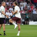 New England assistant head coach, Anthony Barry, here with Harry Kane at Bayern Munich was touted for the Pompey hot-seat before John Mousinho arrived in January 2023. Pic Getty