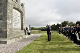The annual Trafalgar Day service will be taking place at the Nelson Monument along Portsdown Hill on Monday. Pictured is last year's service.