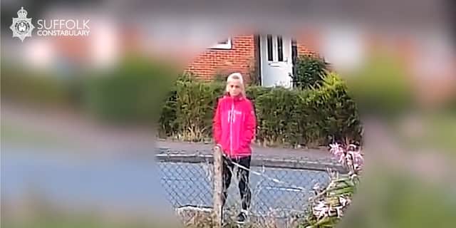 Anita Rose walks dog before police believe she was murdered.