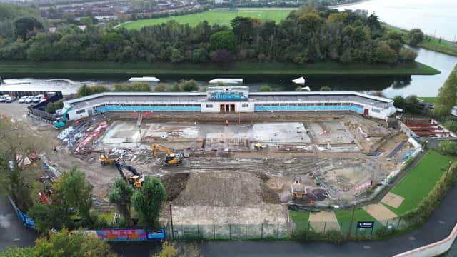 The works are progressing at Hilsea Lido