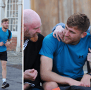 Will Matthews, a Royal navy technician, has run 13 marathons in 16 days to raise money for his mum's cancer treatment. He finished his journey at Portsmouth Historic Dockyard on October 17.