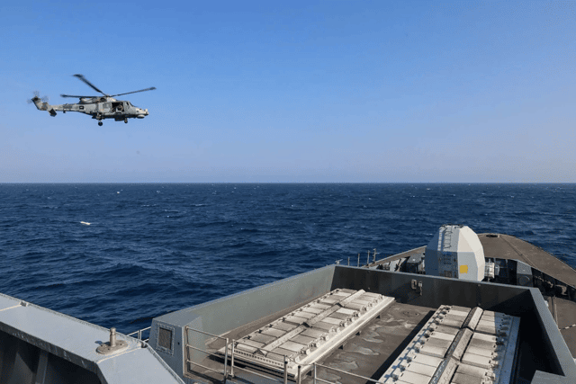 HMS Diamond was deployed in the Red Sea at the end of 2023 and beginning of 2024.
