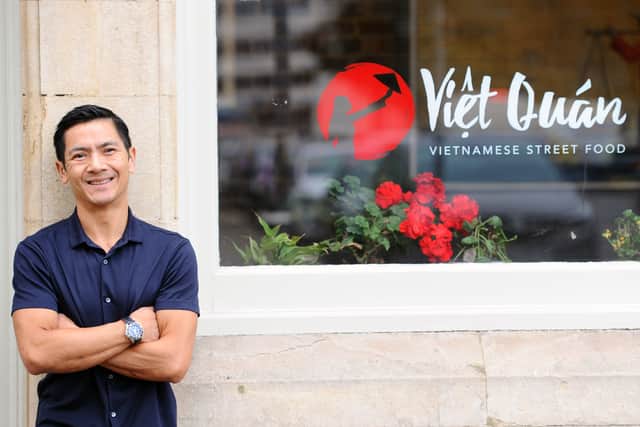 Viet Quan is a Vietnamese food restaurant in Landport Terrace, Portsmouth.Pictured is: Co-owner Vu Doan.
Picture: Sarah Standing (151024-7273)