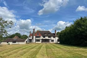 The listing says: "The property now offers the opportunity for refurbishment and repair to potentially create an impressive family house with extensive accommodation and combined with renovation of the mature grounds including potential reinstatement of the tennis court and swimming pool and enhancements of the nearby paddock and land." 
