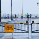 Despite The Great South Run's cancellation many runners took to Southsea in dire weather conditions.