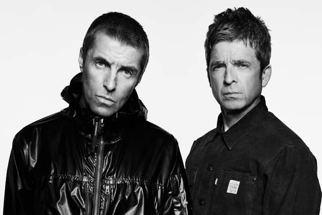 Liam and Noel Gallagher of Oasis.