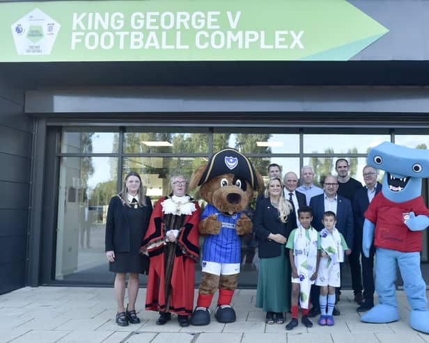The official opening of King George V Football Complex. Picture: Sarah Standing (171024-3618)