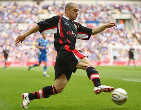 Cardiff City interim boss Omer Riza nearly became Pompey's first £1m player 25 years ago - here's Riza in his playing days for Shrewsbury in 2009. Pic: Getty