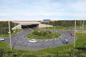 CGI image of planned underpass at junction 10 of the M27