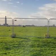 An area of Southsea Common has been fenced off for Brent Geese