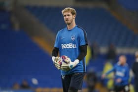Nicolas Schmid warms up ahead of the game against Cardiff and before his first-half substitution with a head injury.