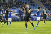 Agony for Callum Lang in Pompey's 2-0 defeat at Cardiff. Picture: Jason Brown/ProSportsImages