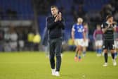 Pompey boss John Mousinho carried out a 40-minute inquest after the weak Cardiff City loss last night. Pic: Jason Brown/ProSportsImages