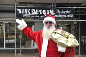 Father Christmas made an early visit to Waterlooville for the opening of The Junk Emporium on Tuesday, October 22.